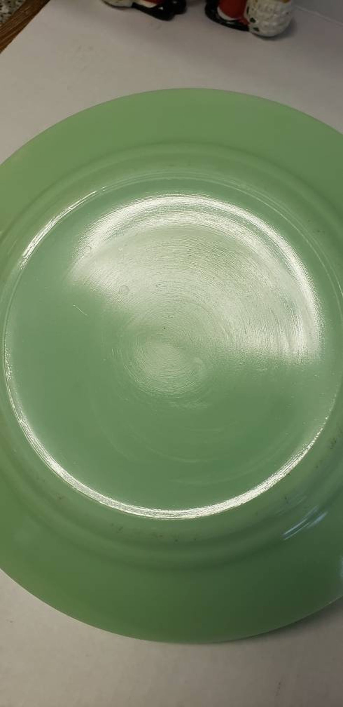 Vintage unmarked Jadeite dinner plate 10 diameter Etsy