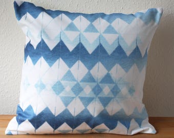 True blue, watercolor motif, digital printed, cushion cover, cotton canvas