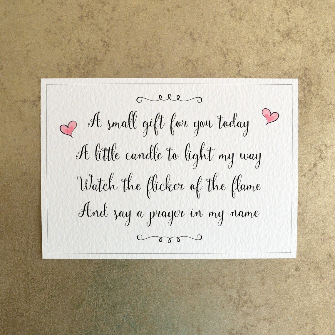 A Little Candle to Light my way Poem Wedding Sign for Candle Etsy
