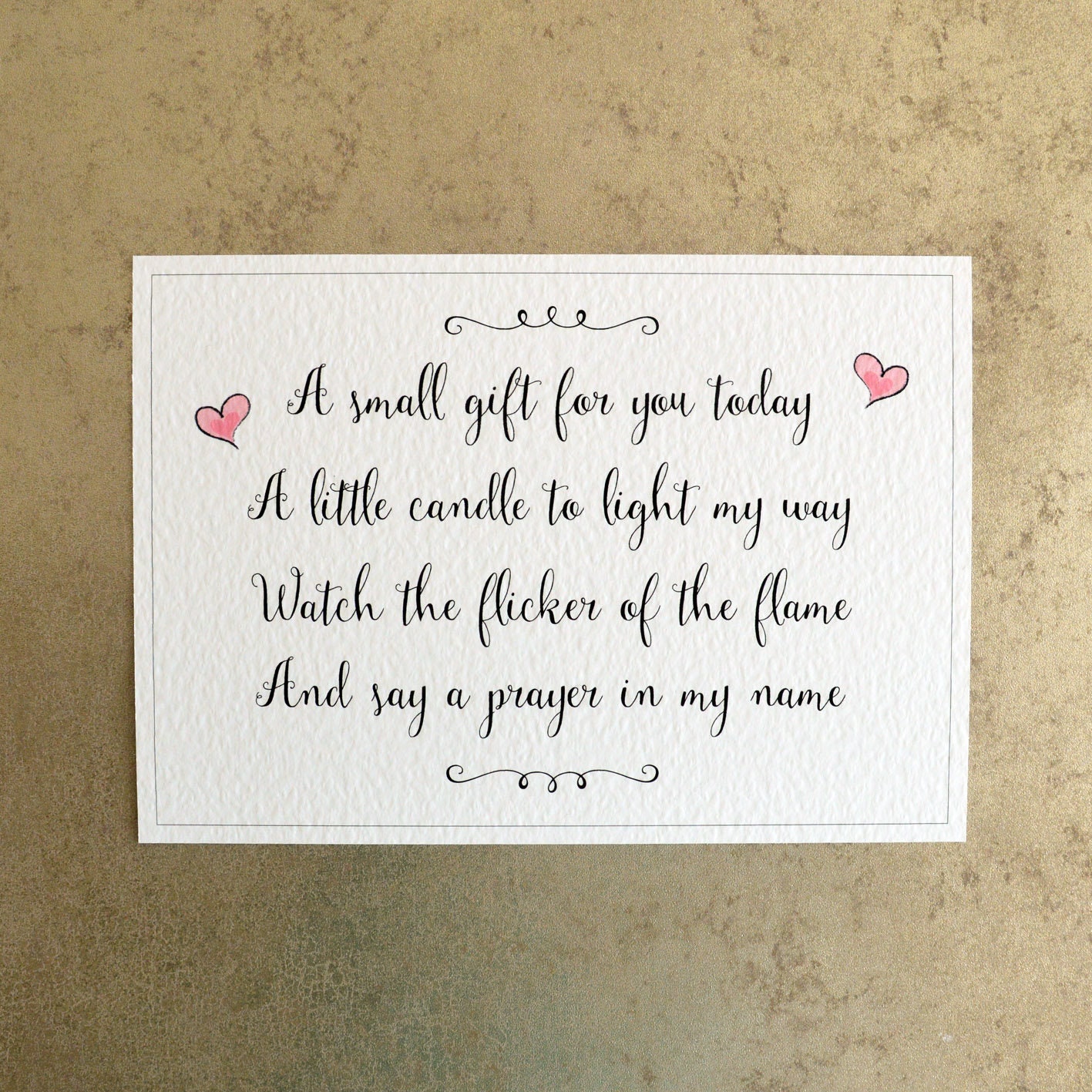 A Little Candle to Light my way Poem Wedding Sign for Candle Etsy