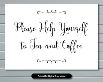 Please Have Some Tea Tea Please Sign - Etsy
