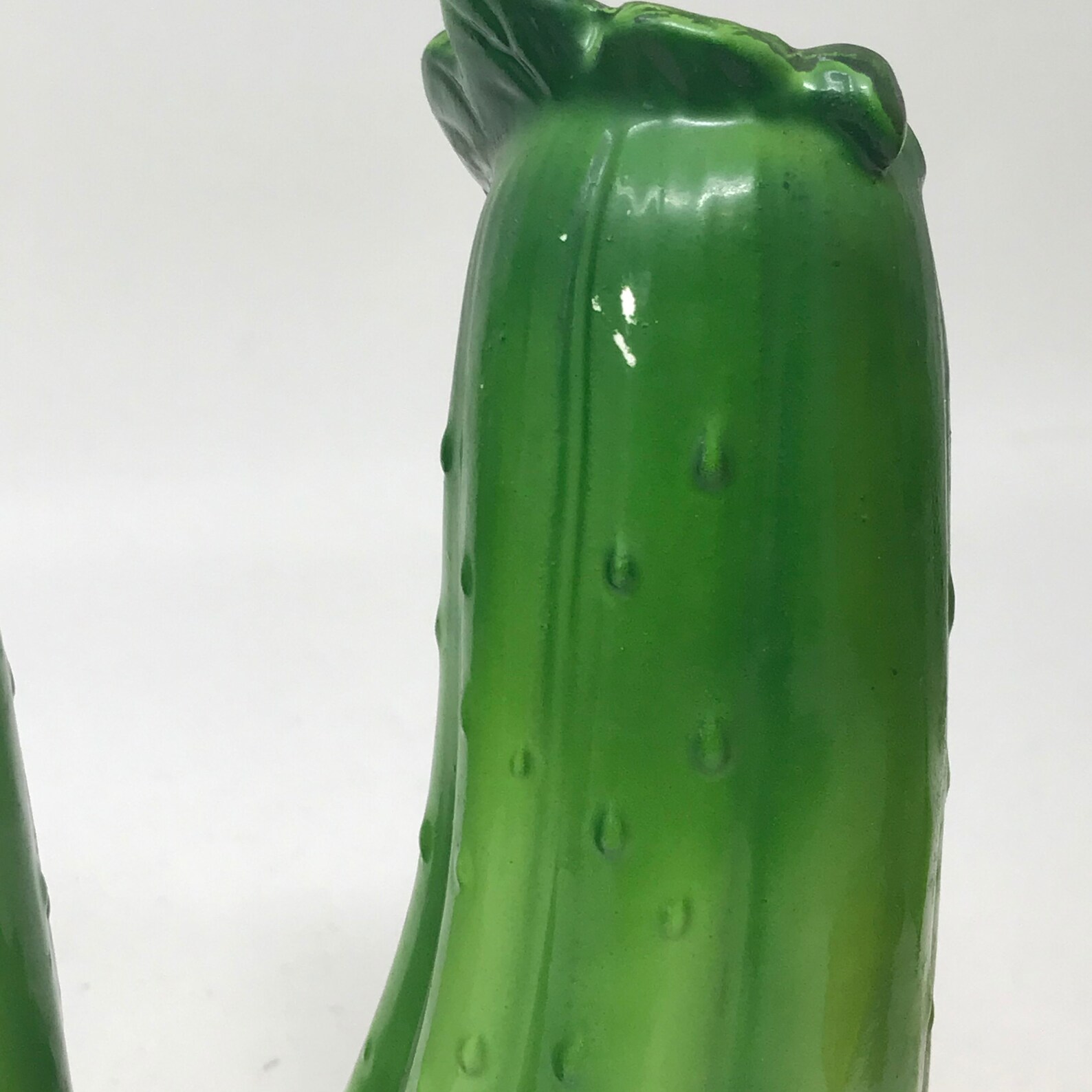 Green Cucumber Salt and Pepper Shaker Made in Japan /vintage Etsy