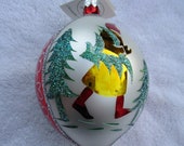 Vintage Christopher Radko Authentic Christmas Ornament crystal hand painted Forever Lucy 1995 10th Anniversary 91-075-E Poland NOS