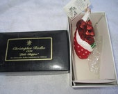 Vintage Christopher Radko Authentic Christmas Ornament crystal hand painted 1999 Little Chipper Children Foundation 99-SP-50 Poland NOS