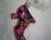 Vintage Christopher Radko Authentic Christmas Ornament crystal hand painted 2002 Foot Fright 02-0459-CB Halloween Made in Poland NOS