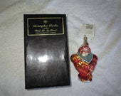 Vintage Christopher Radko Authentic Christmas Ornament crystal hand painted 1999 Pediatric Cancer Charity Ornament quot Dear to my Heart quot Box