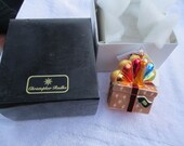 Vintage Christopher Radko Authentic Christmas Ornament Custom 1999 - 99-NBC-1 Broadcasting Peacock RARE Reporter Employee Made Poland NOS