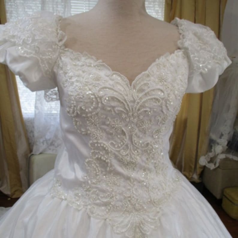 Princess Organza Beaded Sissy Ball Gown Wedding Dress Private Etsy