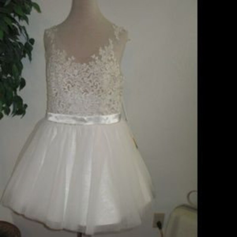 Vintage inspired Sheer Sissy illusion bodice short organza over satin formal wedding dress party shower 14W-16Wr beach wedding gown Plus SZ