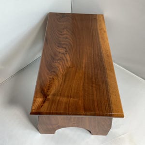 child step stool| walnut step stool| adult step stool|highly figured|small step stool