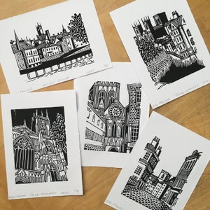 Views of York - Original Handmade Linocut Prints