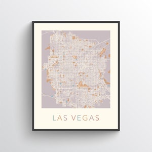 Carte de Las Vegas, plan de la ville de Las Vegas, plan des rues de Las Vegas, art de Las Vegas, impression de Las Vegas, affiche de Las Vegas, impression de carte de Las Vegas, Las Vegas