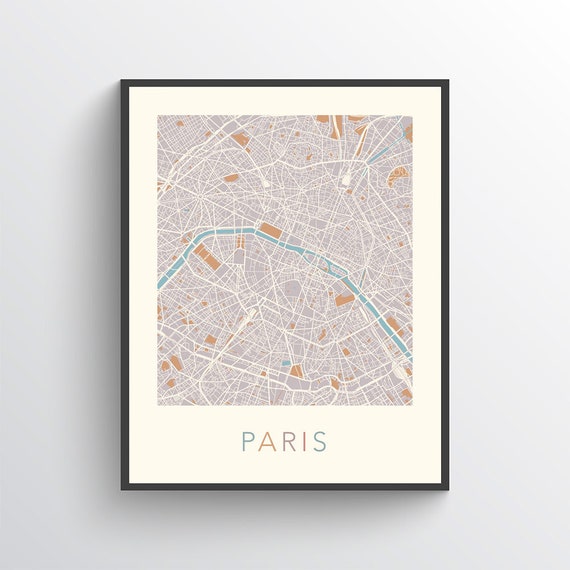 Paris Map Paris Street Map Paris City Map Paris Art Paris Etsy Paris Map Paris Street Map Paris City Map Paris Art Paris Etsy