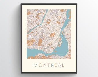 Montreal Map, Montreal QC, Montreal City Map, Montreal Art, Montreal Print, Montreal Street Map, Montreal Poster, Montreal Quebec, Canada