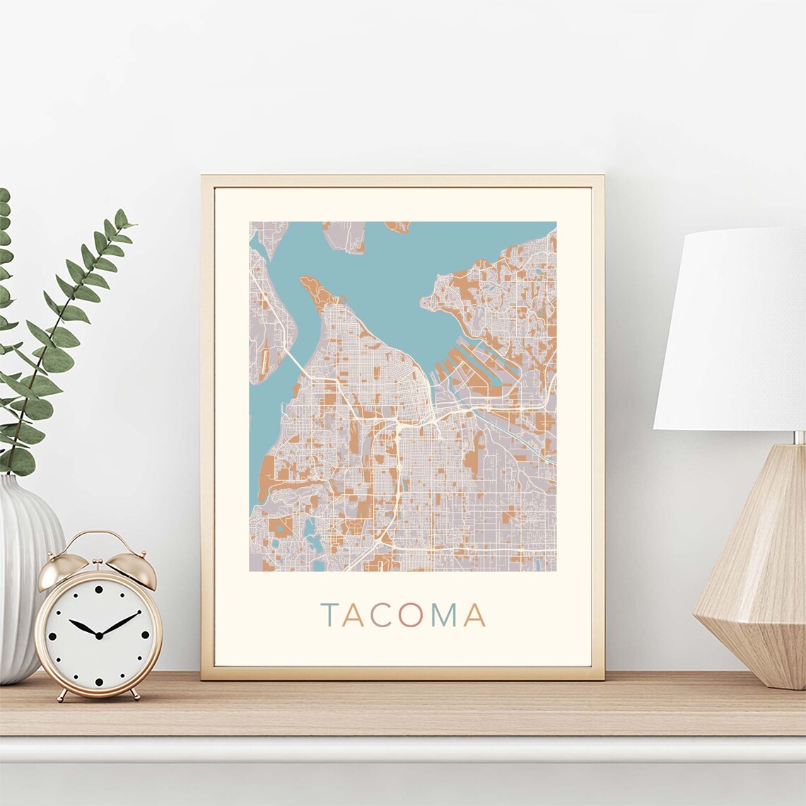 Map WA Poster Print Etsy