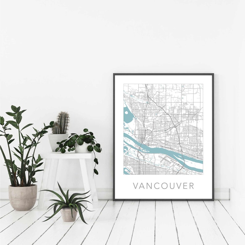 Vancouver Wa Vancouver Print Vancouver Poster Vancouver City Map Digital Vancouver Map Vancouver Street Map Vancouver Washington Digital Prints Art Collectibles Lifepharmafze Com