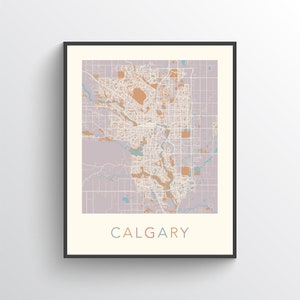 Calgary Map, Calgary AB, Calgary Poster, Calgary Print, Calgary Street Map, Calgary City Map, Calgary Art, Calgary Alberta, Canada