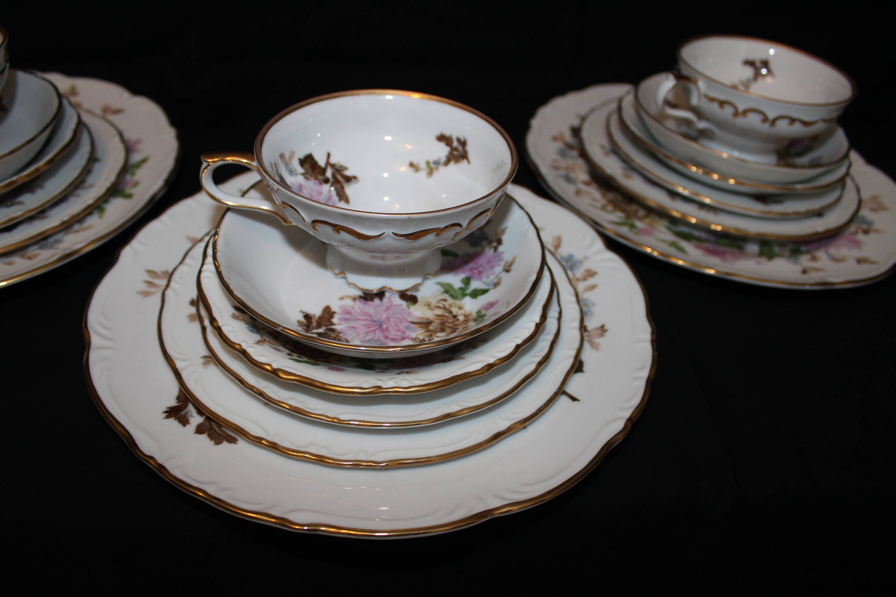 Very Rare Halsey AUTUMN DAWN 562 Fine China 1 Full 6 Piece Etsy