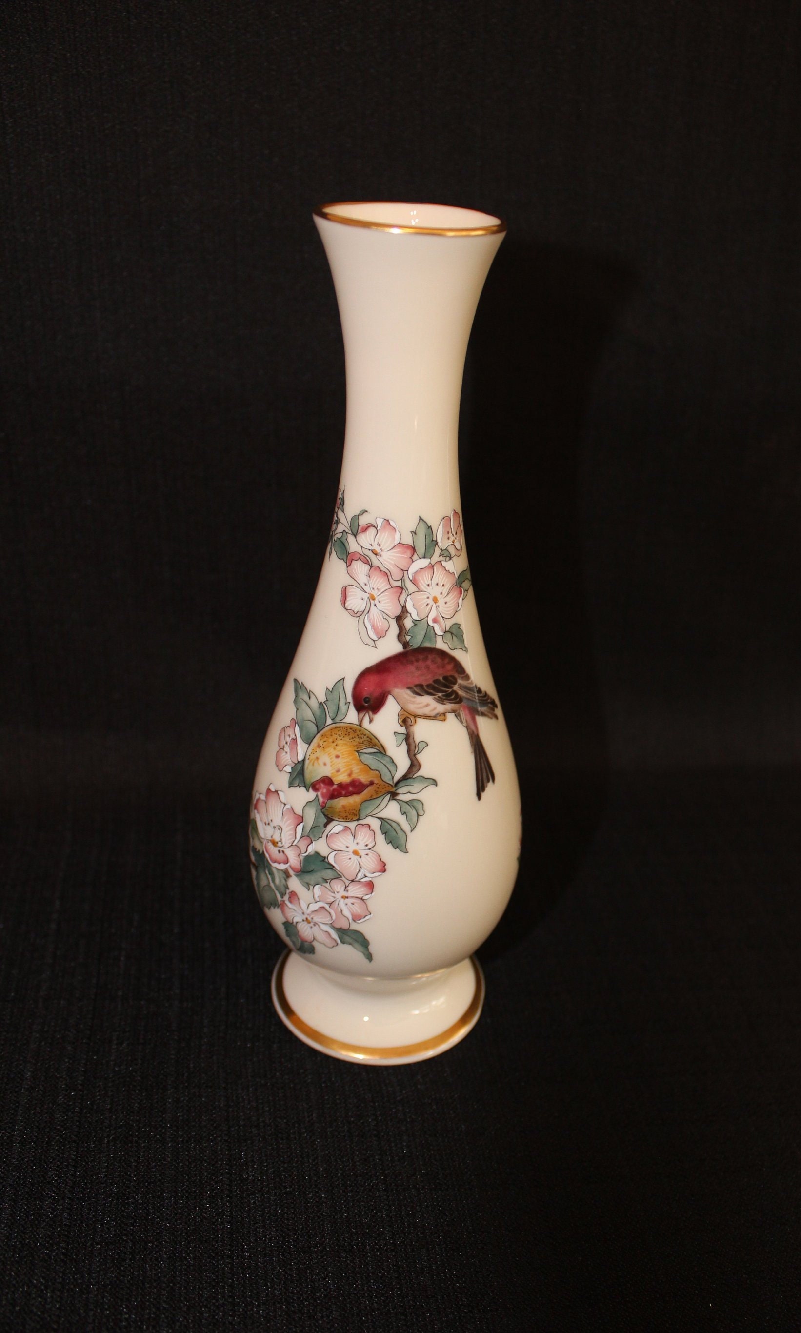 Rare Vintage Lenox Serenade Skinny Vase Etsy