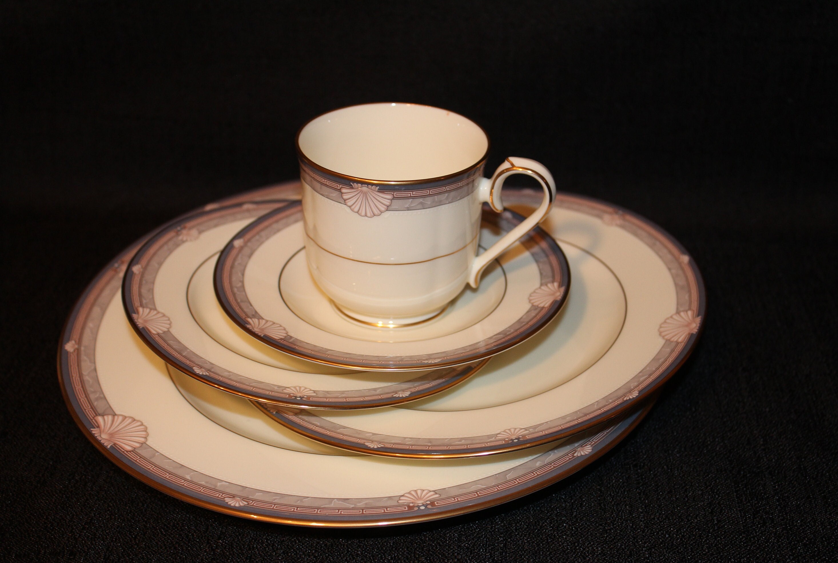 未使用 NORITAKE stanford court 中皿6枚 新生活 お花見 未使用 NORITAKE