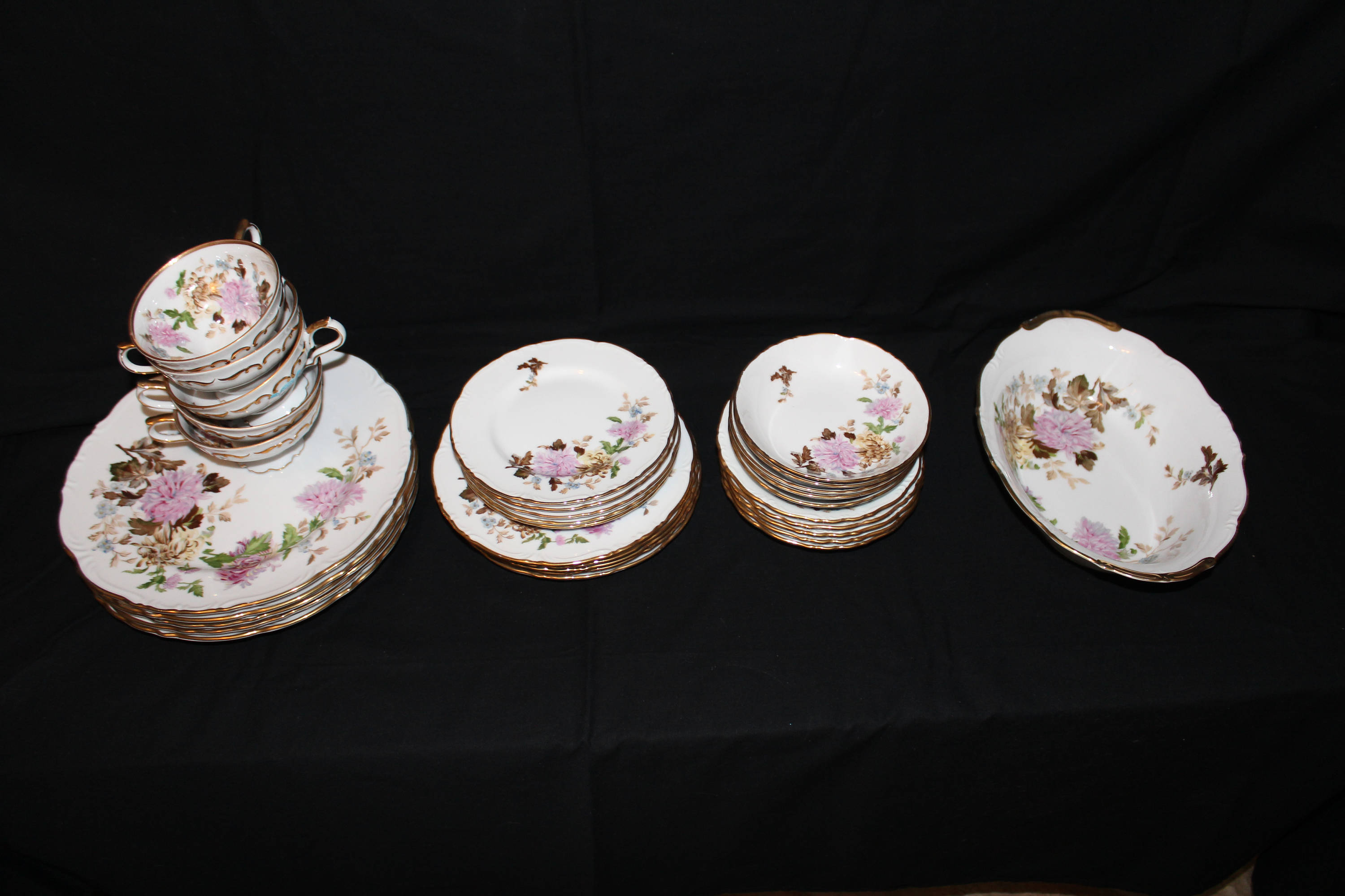 Very Rare Halsey AUTUMN DAWN 562 Fine China 1 Full 6 Piece Etsy