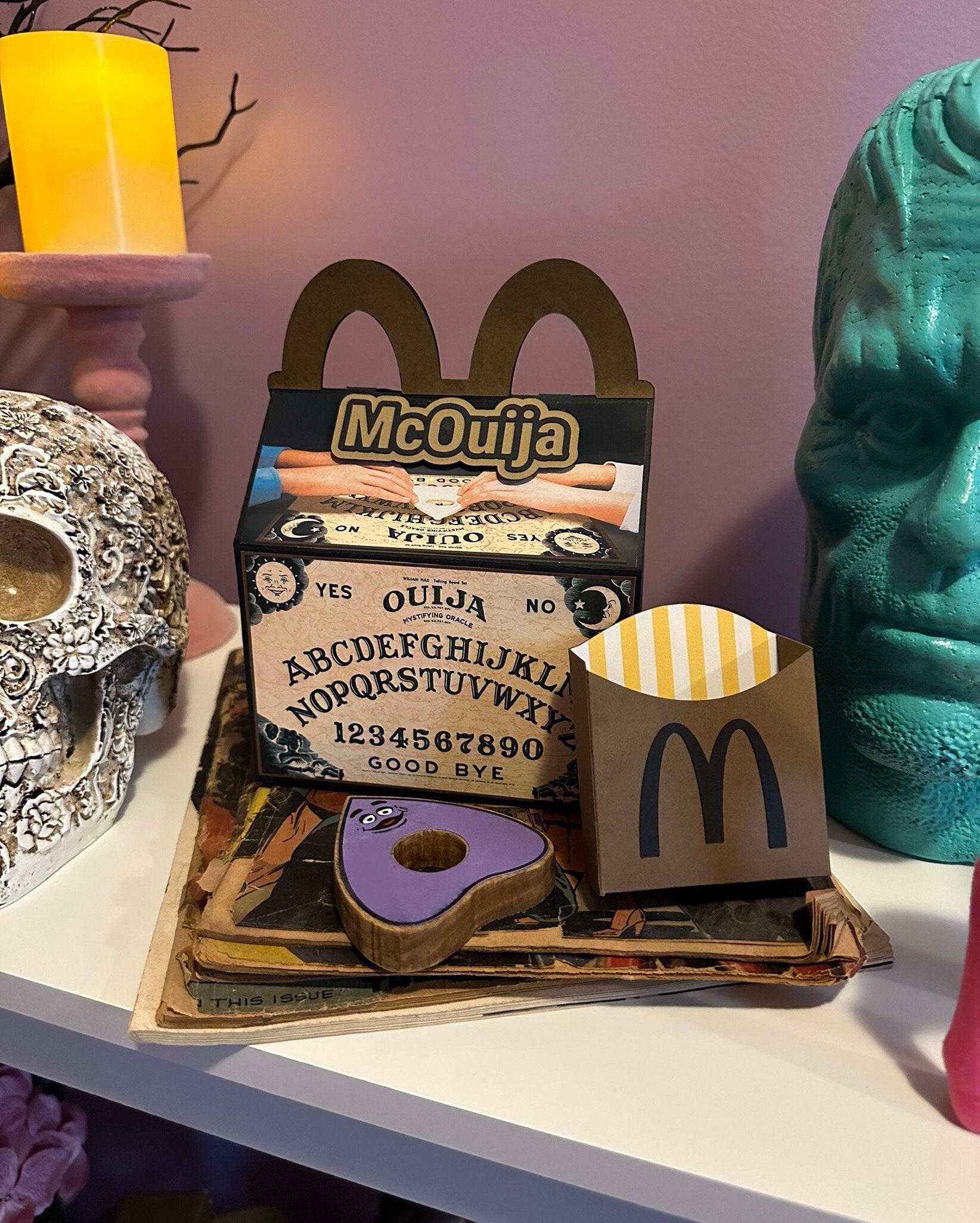 Mcdonald's Mcouija Happy Meal Horror Collectors Box With Grimace