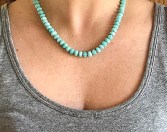 Natural Multi-colored Amazonite Hand-Knotted Long Necklace 60/" FREE SHIPPING
