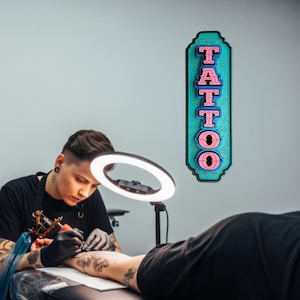 Tattoo Sign, Studio Wall Decor. Original design Tattoo artists image 1