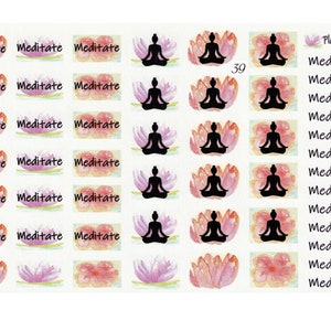 Meditation Planner Stickers