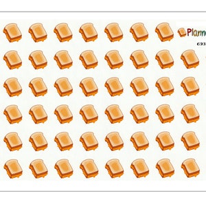 Grilled Cheese Sandwich Stickers - Sandwich Stickers - Lunch Stickers - Sandwich Emotis - Food Stickers - Planner Stickers