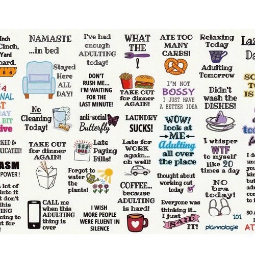 Adulting Planner Stickers Adulting Quotes Funny - Etsy UK Adulting Planner Stickers Adulting Quotes Funny - Etsy UK