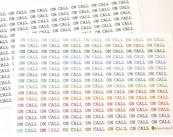Multiple Skin-tones Phone Calls Icon Planner Sticker Functional Stickers Sticker Sheet Academic Planner Sticker