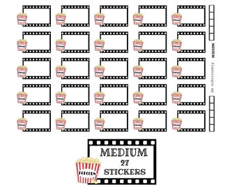 Movie Night Planner Stickers