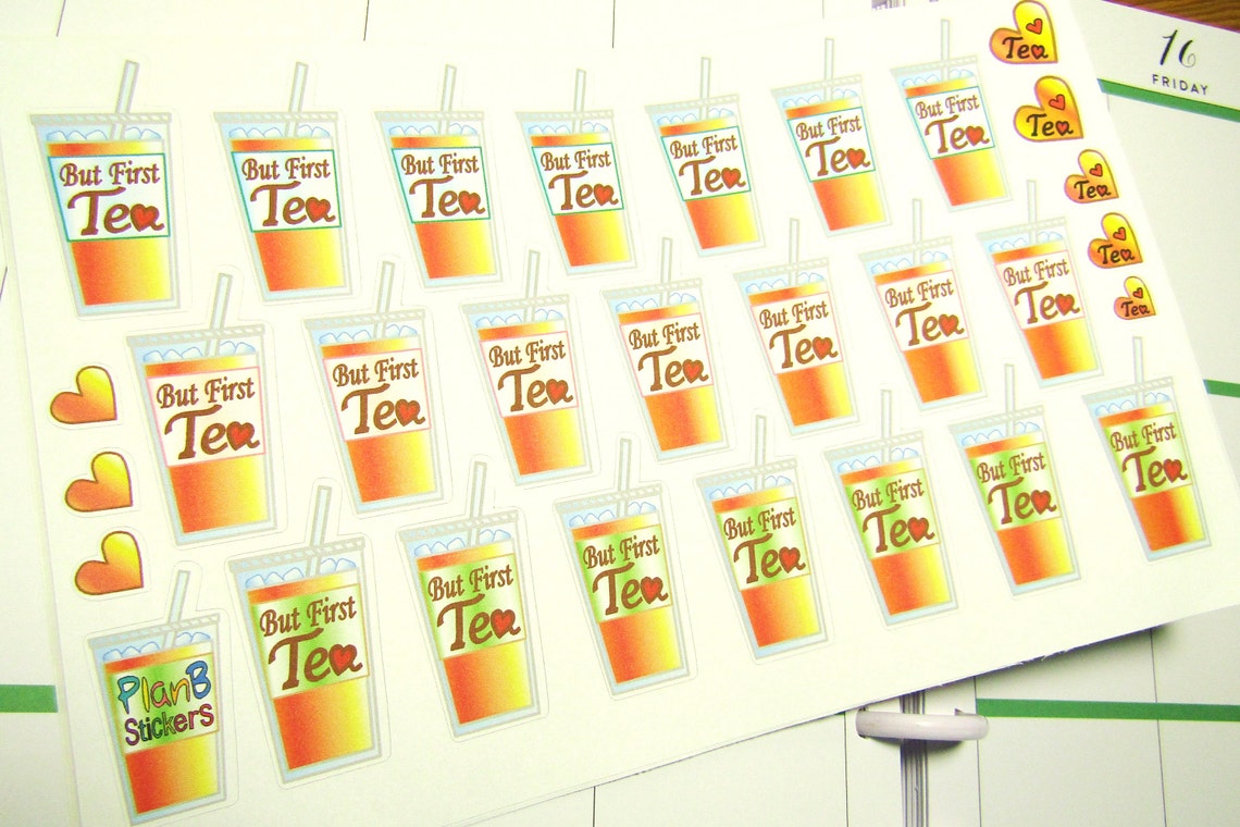 Sweet Tea Stickers Iced Tea Stickers Planner Stickers - Etsy