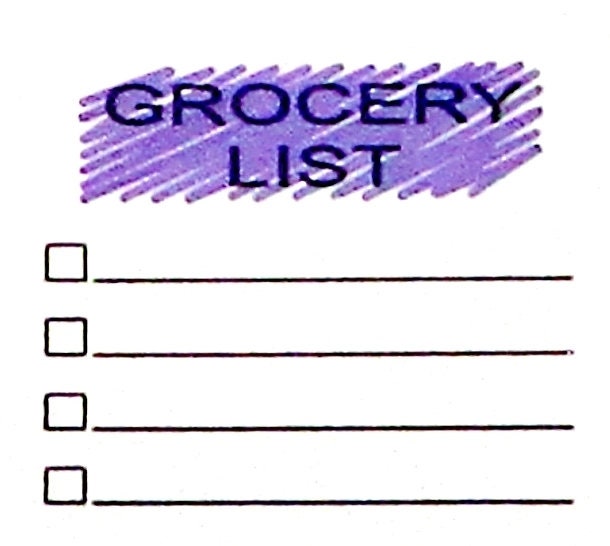 Grocery Checklist Stickers Grocery List Shopping Planner - Etsy