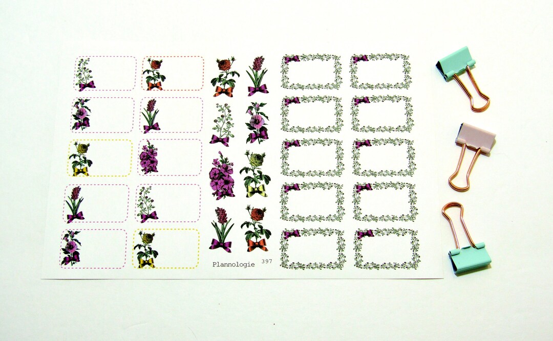 Floral Planner Stickers - Etsy