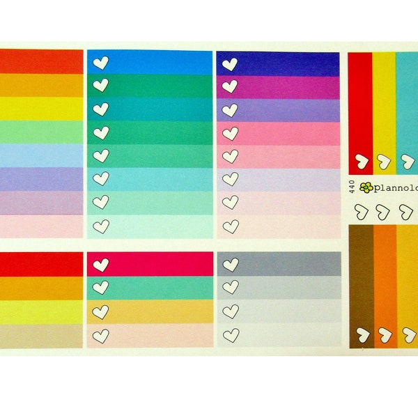 Big Happy Planner Stickers - Full Box Ombre Checklists for The Big Happy Planners - Planner Stickers