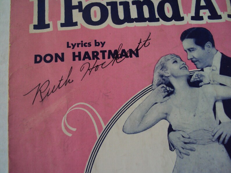 I Found a Dream vintage sheet music image 4