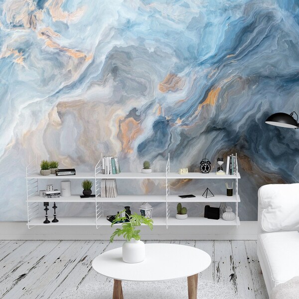 Marble Wall Mural Etsy UK