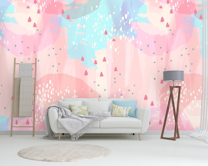 Pastel Wall Mural Removable Wallpaper Self Adhesive Etsy UK