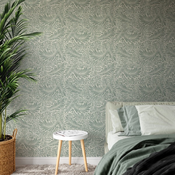 Sage Green Removable Wallpaper - Etsy