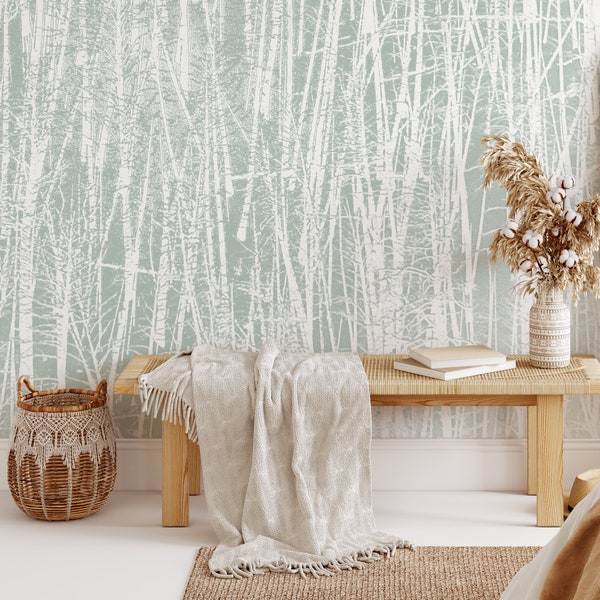 Forest Wall Mural Etsy UK