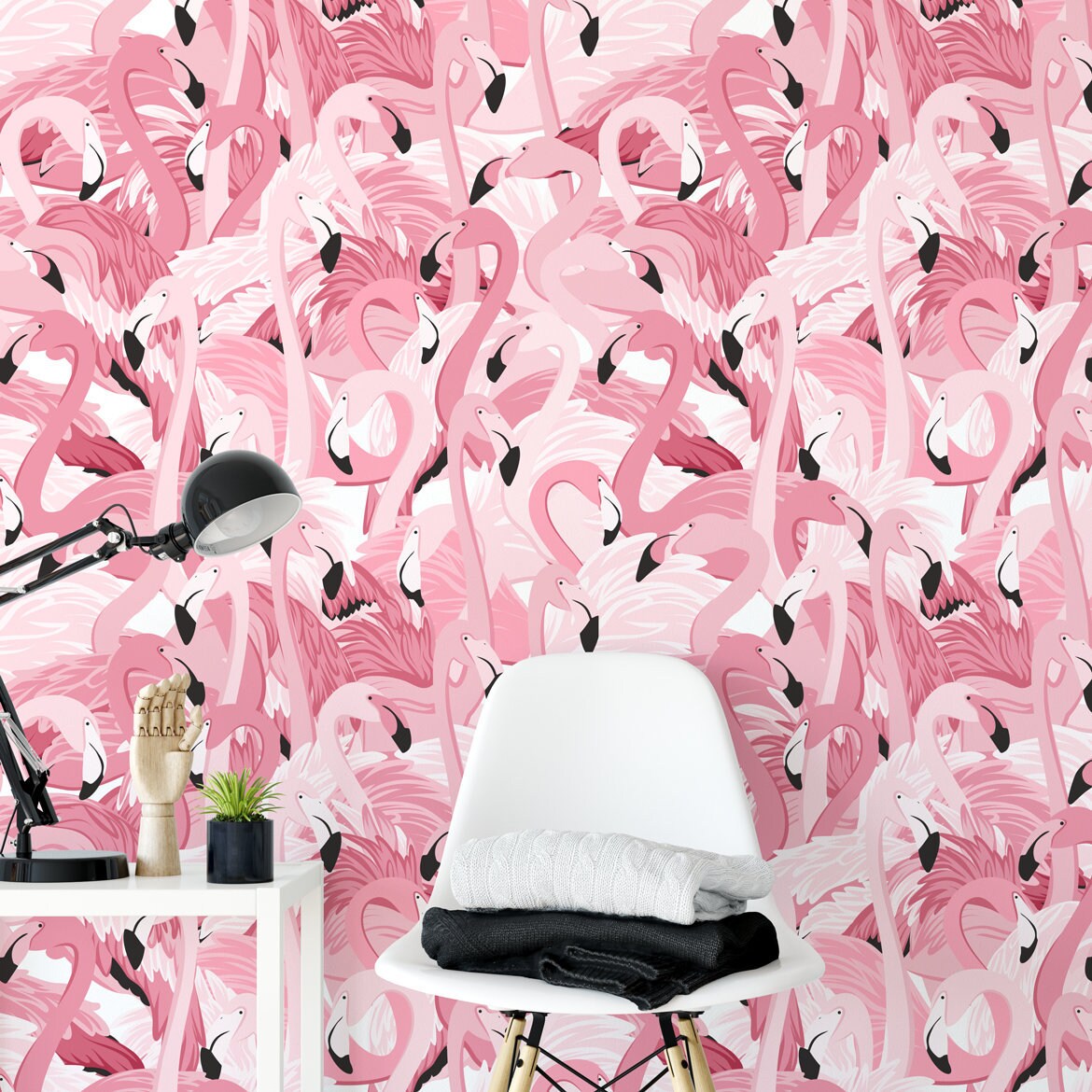 Cheeky Flamingo Removable Wallpaper  Just For You Wall Decals Removable  Wallpaper Wall Murals