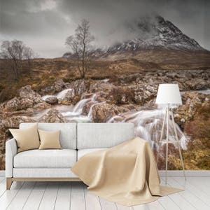 Buachaille Etive Mòr Mural, Removable Wallpaper, Self Adhesive Wallpaper, Pasted Wallpaper, Mural, Temporary, Feature Wall image 4