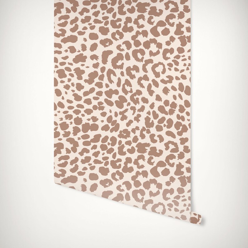 Leopard Print Wallpaper Removable Wallpaper Self Adhesive Etsy UK