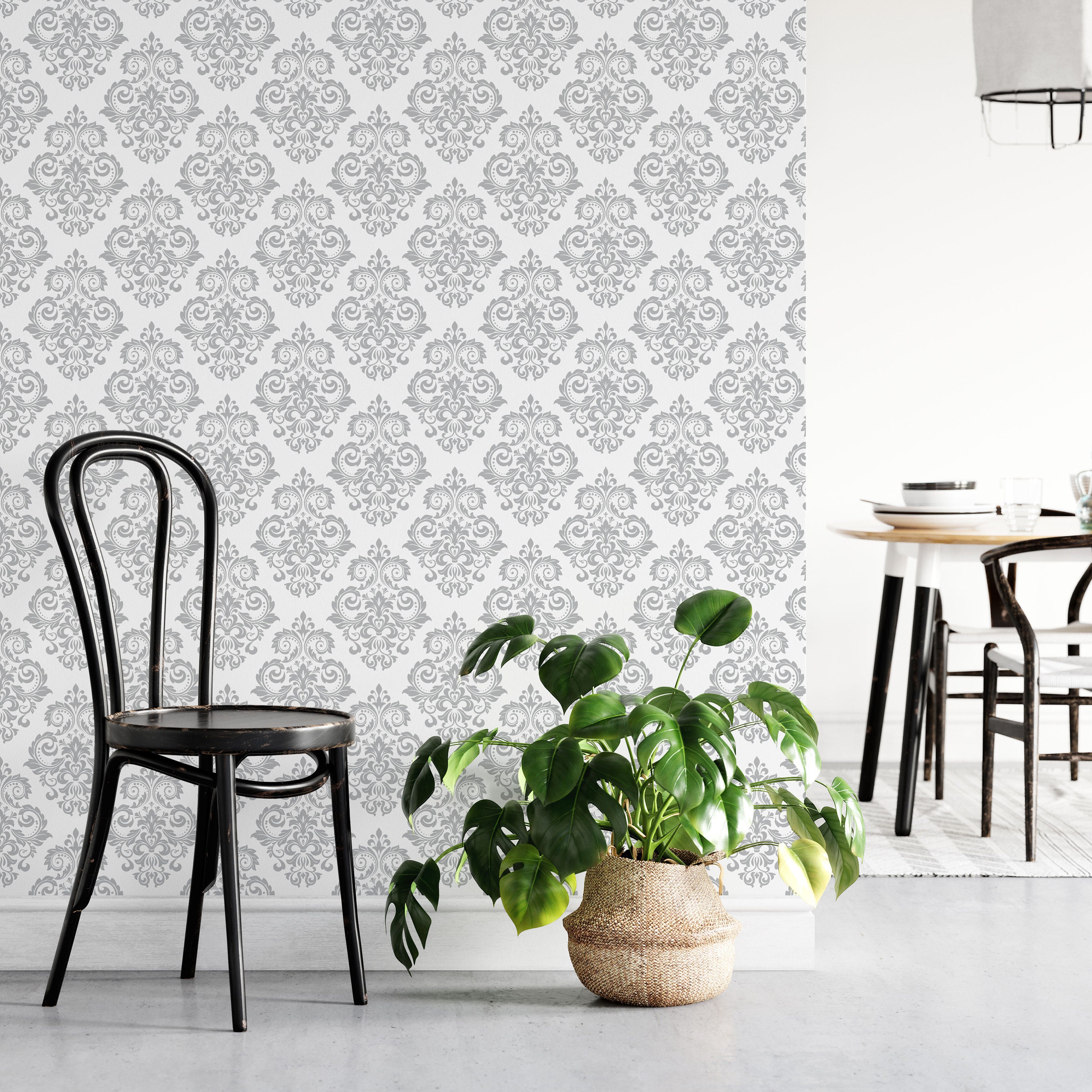 Baroque Wallpaper Removable Wallpaper Self Adhesive Etsy