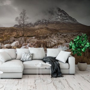 Buachaille Etive Mòr Mural, Removable Wallpaper, Self Adhesive Wallpaper, Pasted Wallpaper, Mural, Temporary, Feature Wall image 2