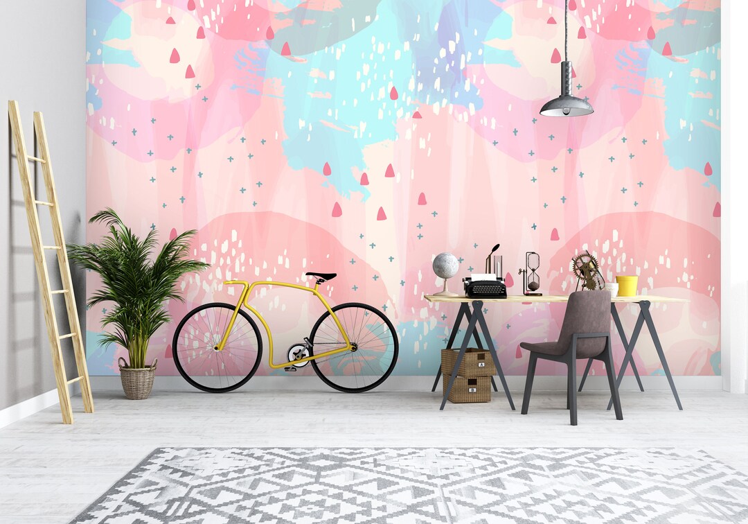 Pastel Wall Mural Removable Wallpaper Self Adhesive Etsy UK