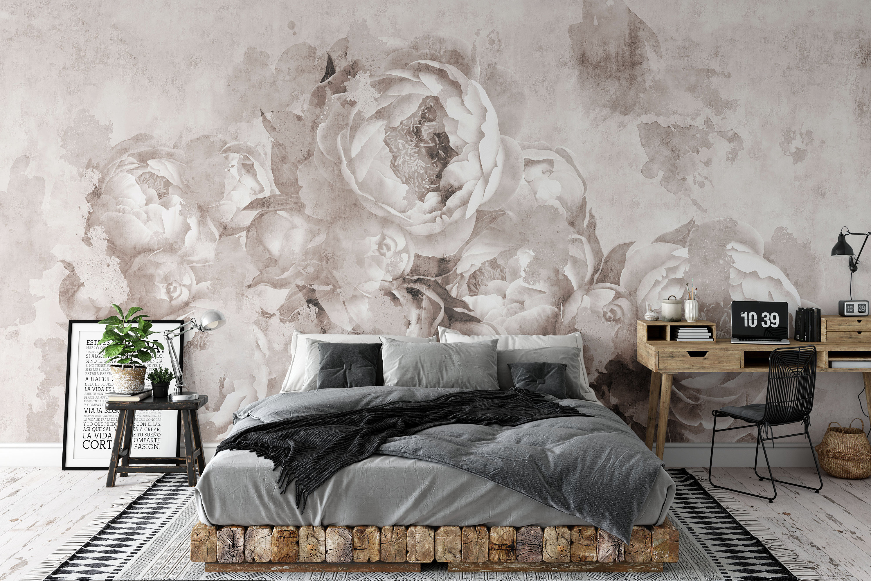 Rose Mural Removable Wallpaper Self Adhesive Wallpaper - Etsy Sweden
