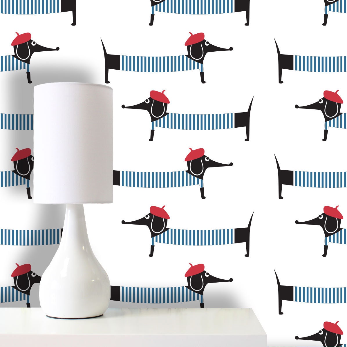 Sausage Dogs Wallpaper Removable Wallpaper Self Adhesive - Etsy